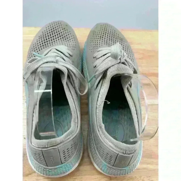 Crocs Women's LiteRide 360 Marbled Pacer - Pearl White/Gray/Aqua - Size 10 - Picture 8 of 10